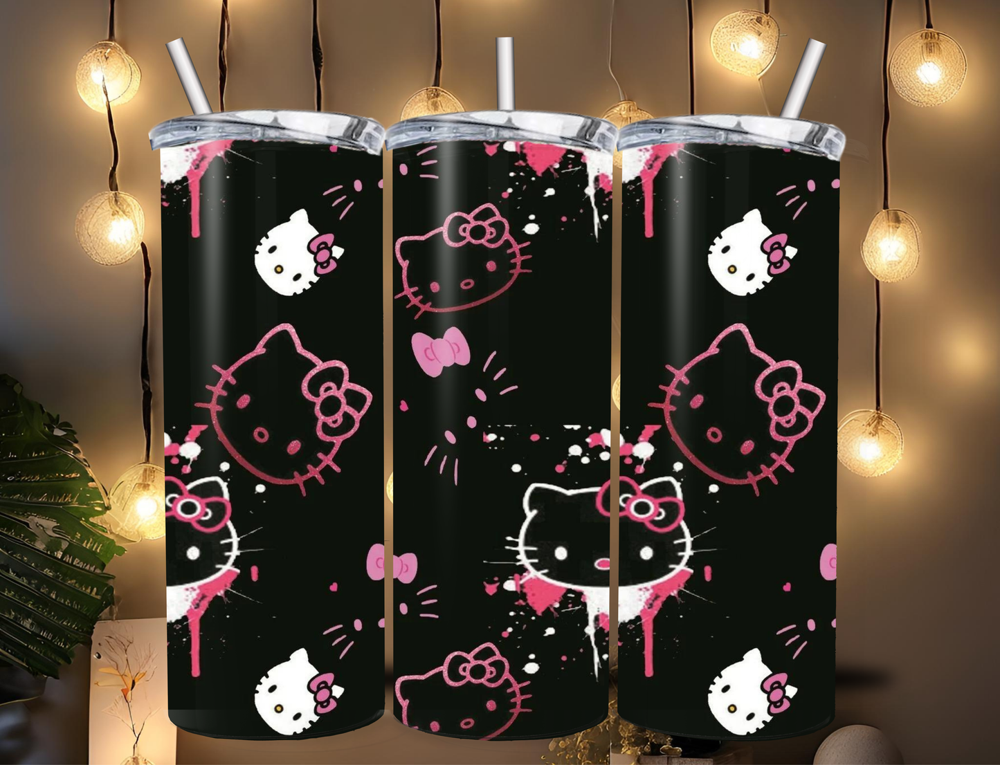 20oz kitty drip tumbler