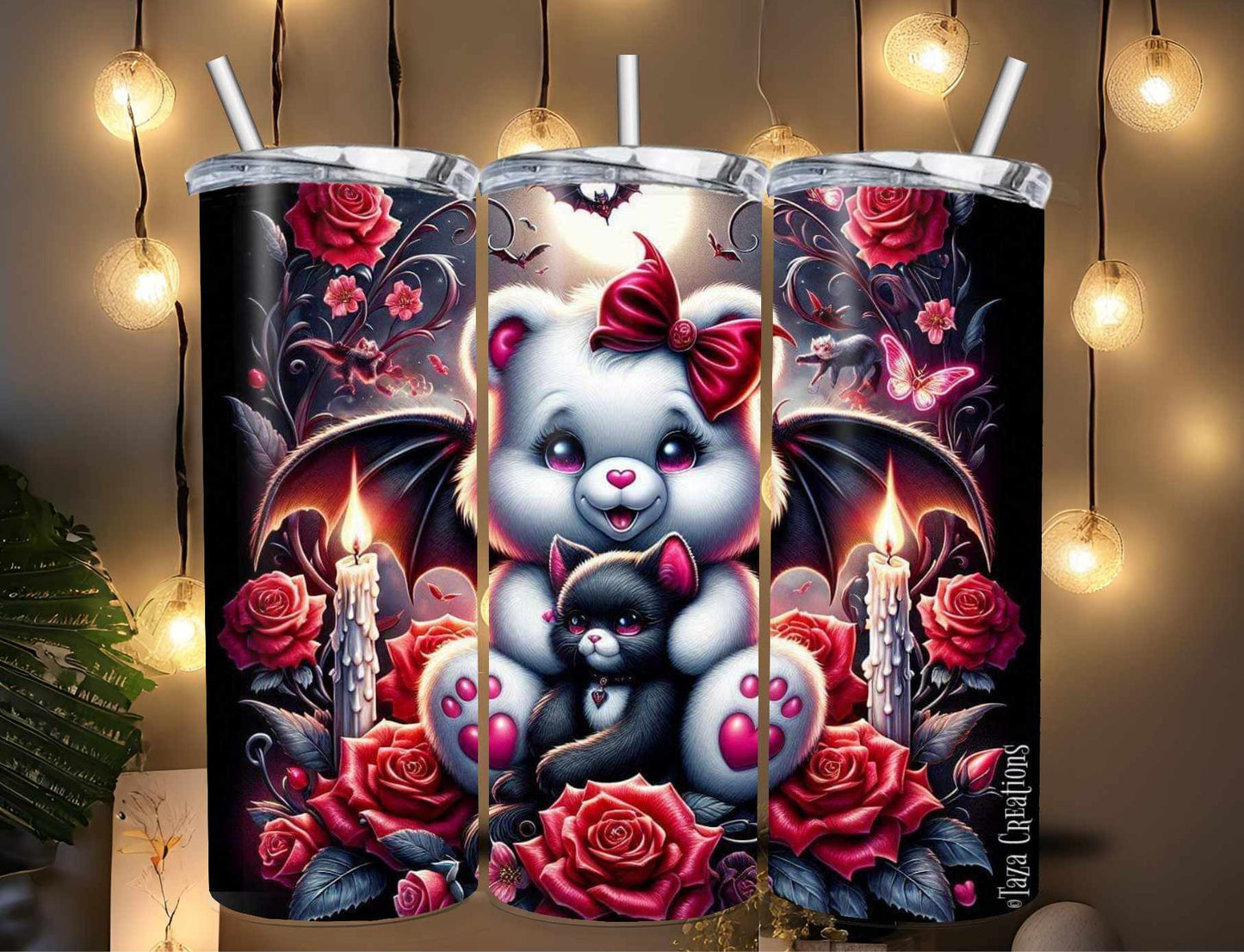 20oz Vampire bear tumbler