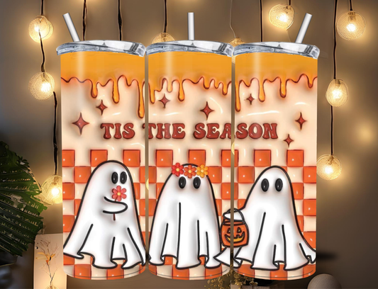 20oz ghost tis the season inflated tumbler