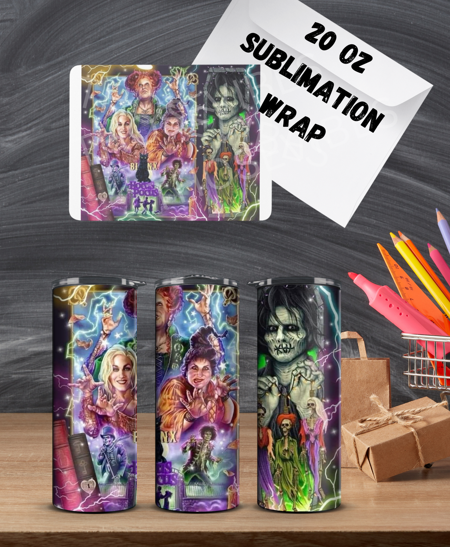 20oz Sanderson sister sublimation wrap