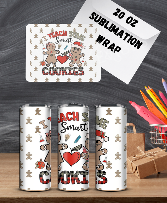 20oz Christmas teacher sublimation wrap