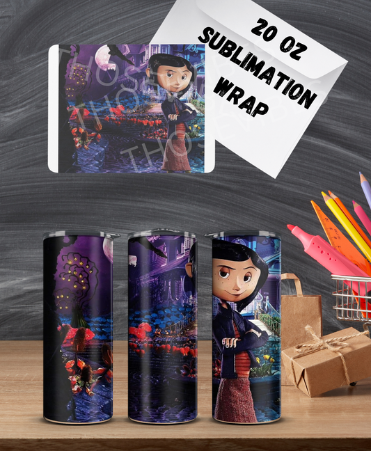 20oz coraline sublimation wrap