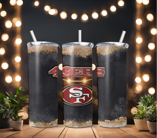 20oz sf football tumbler